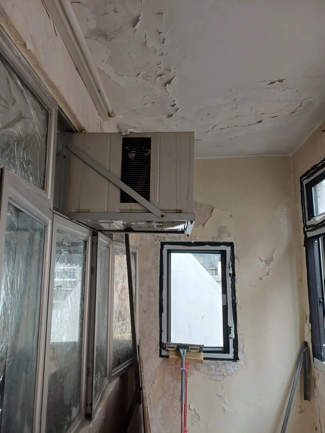 露台還原工程前的現場